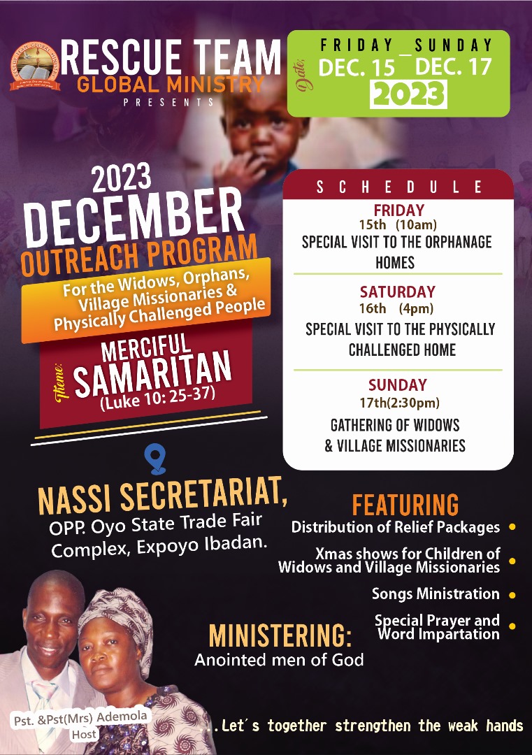  Upcoming Program(Friday 15th December)